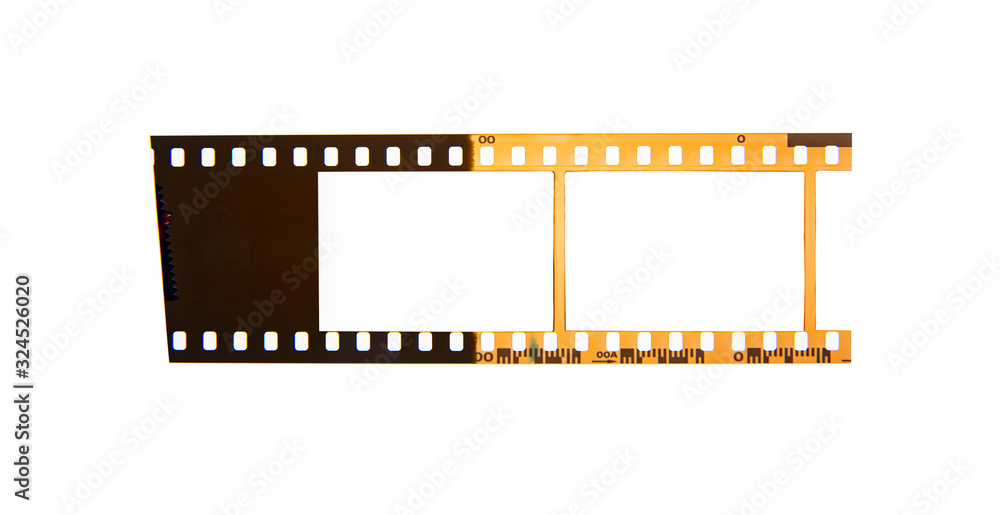 (35 mm.)Old film frame.With white space.film camera. (35 mm.)Old film frame.With white space.film camera.