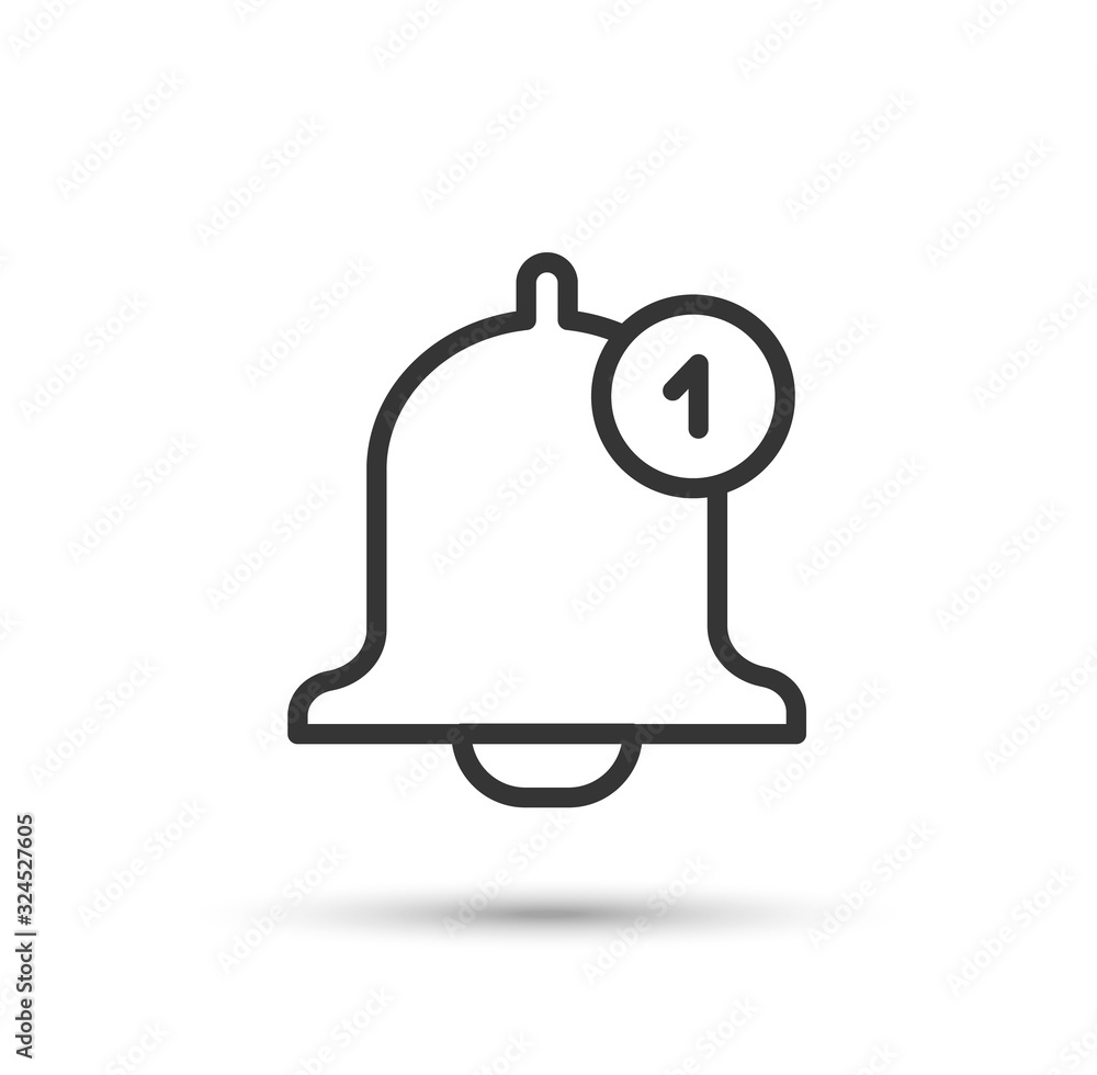 Notification icon. New notice. Vector Notification icon. New notice. Vector