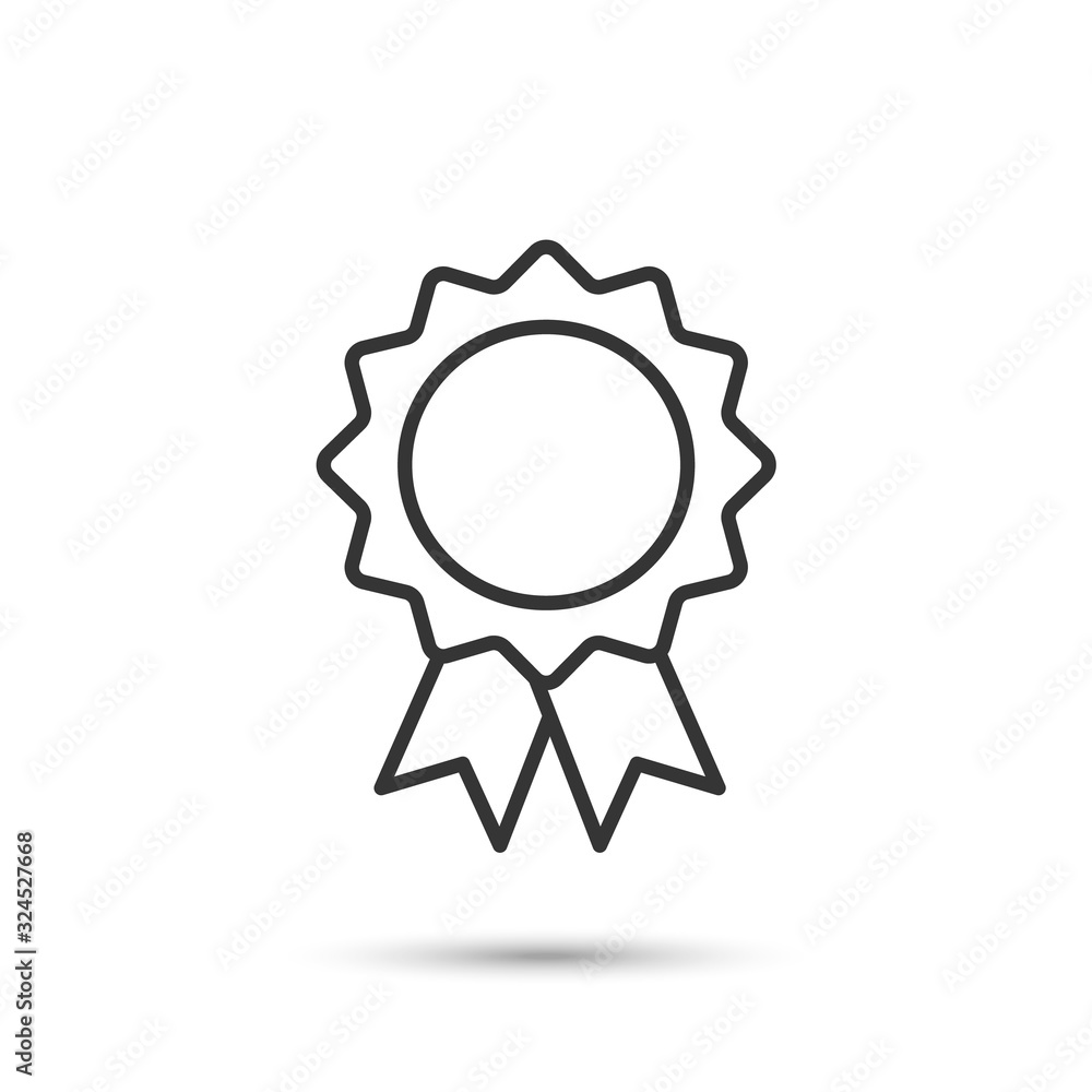 Medal thin line icon. Vector
