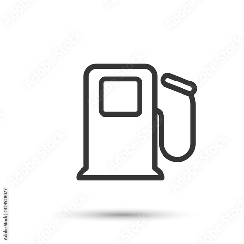 Fuel vector icon. Refuel icon photo