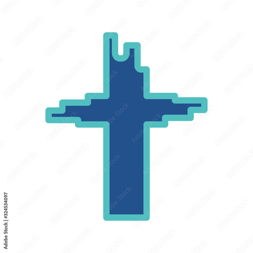 christian cross icon design, flat style icon collection christian cross icon design, flat style icon collection