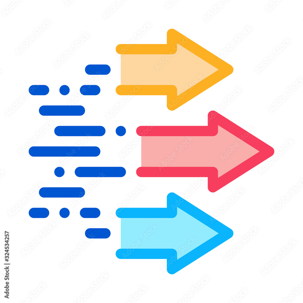 Speed Arrows Icon Vector. Outline Speed Arrows Sign. Isolated Contour Symbol Illustration Speed Arrows Icon Vector. Outline Speed Arrows Sign. Isolated Contour Symbol Illustration