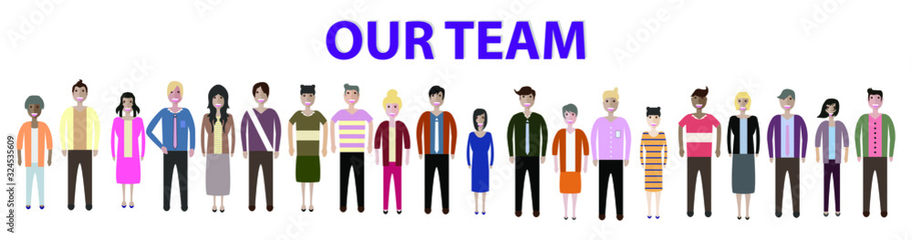 Set of full body diverse business people. Flat icons design white isolated. Vector graphic illustration. Man and woman, Different nationalities characters Set of full body diverse business people. Flat icons design white isolated. Vector graphic illustration. Man and woman, Different nationalities characters