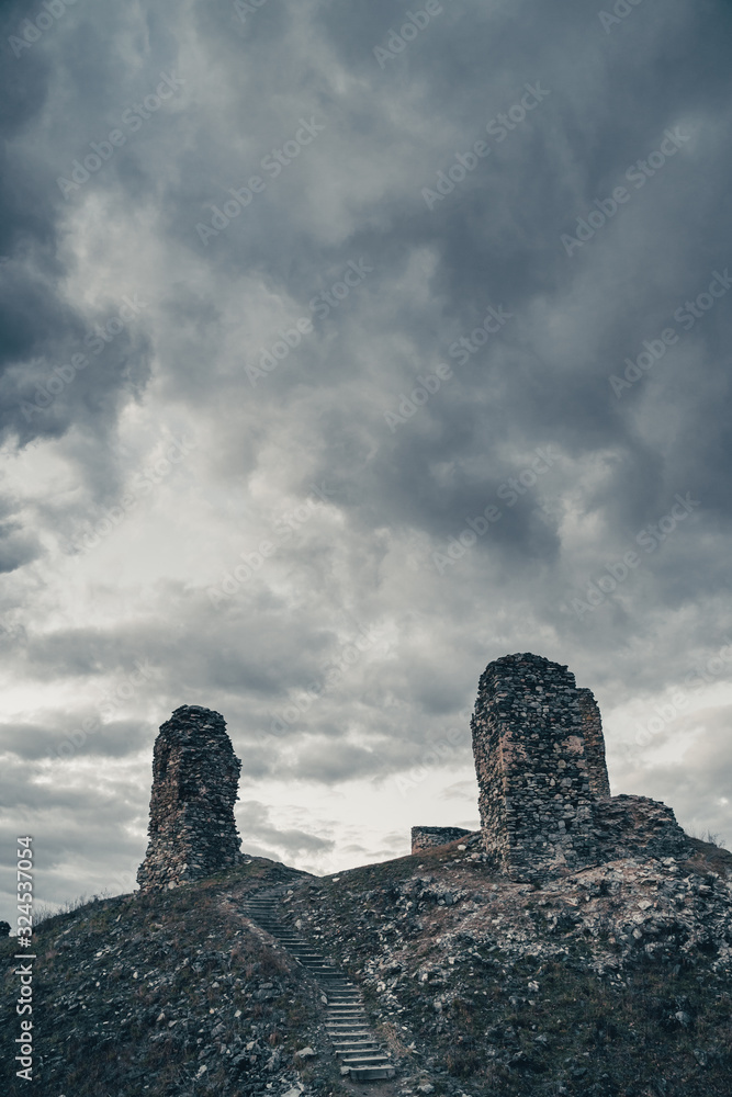 Old castle and the sky
