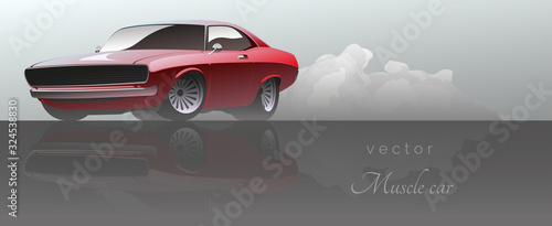 Abstract muscle car