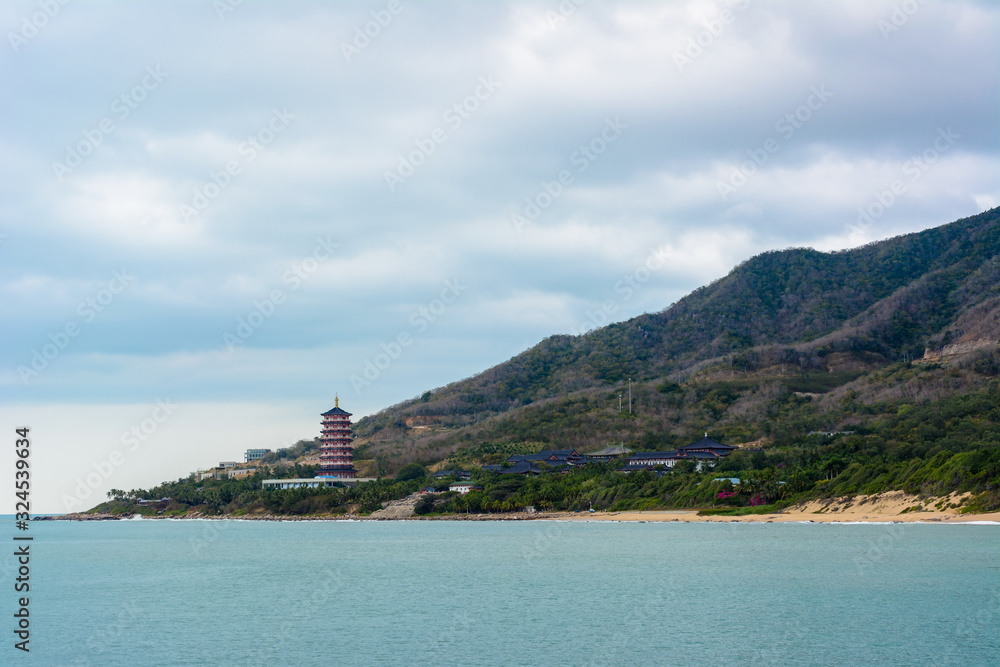 Duobao Stupa on the territory of Buddhist center Nanshan.