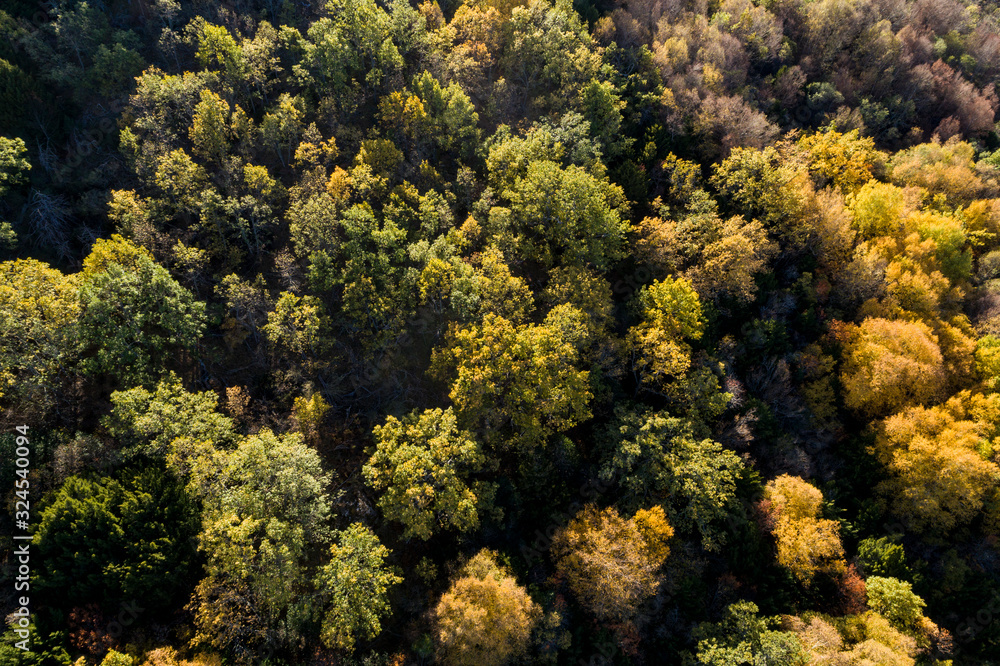aerial landscape in autumn aerial landscape in autumn