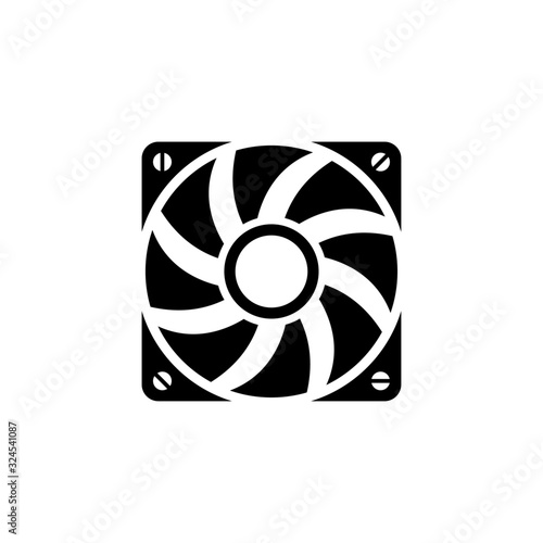 Vector fan icon on a white background.