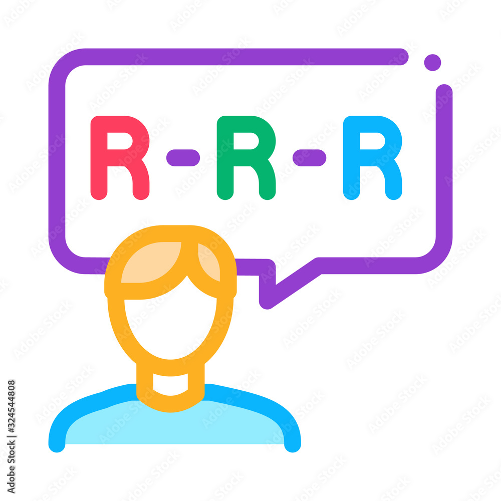 Pronunciation Icon Vector. Outline Pronunciation Sign. Isolated Contour Symbol Illustration Pronunciation Icon Vector. Outline Pronunciation Sign. Isolated Contour Symbol Illustration