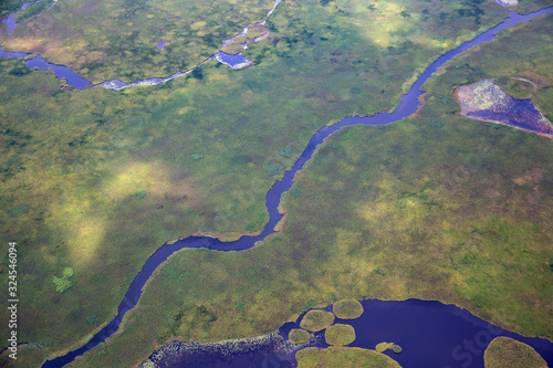 Fotografija aerial view of the river