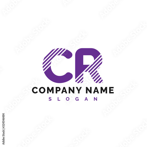 CR Letter Logo Design. CR letter logo Vector Illustration - Vector