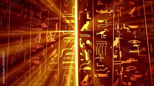  Hieroglyphics on Ancient Egyptian Stone Carving background