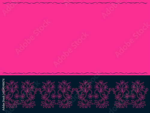 Floral postcard with place for your text