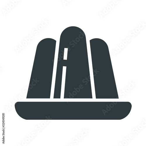 jelly sweet icon on white background	
