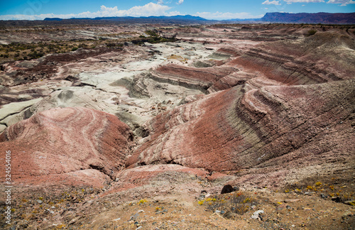 Stony landscape in Ischigualasto Provincial Park photo