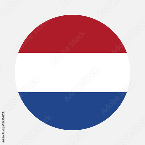 Netherlands flag circle