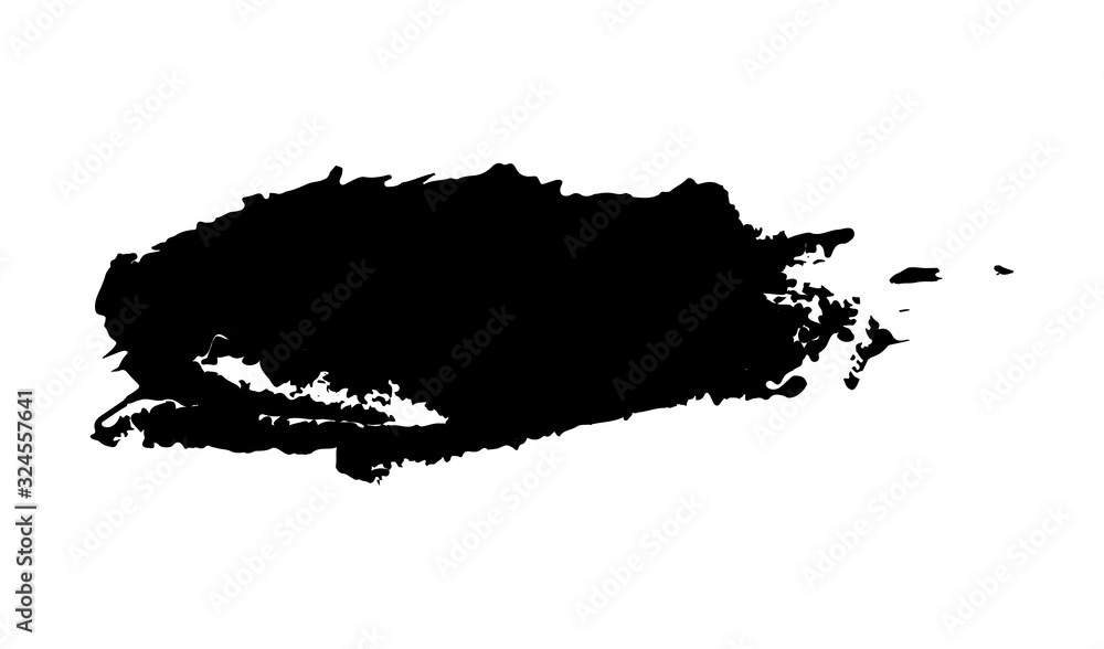Black ink paint brush stroke, vector abstract hand drawn calligraphic doodle shape. Ink paintbrush abstract calligraphy flourish smear, frames and decoration isolated design element Black ink paint brush stroke, vector abstract hand drawn calligraphic doodle shape. Ink paintbrush abstract calligraphy flourish smear, frames and decoration isolated design element