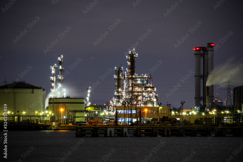 Fototapeta premium 工場の夜景