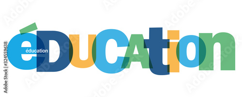 Bannière typographique EDUCATION