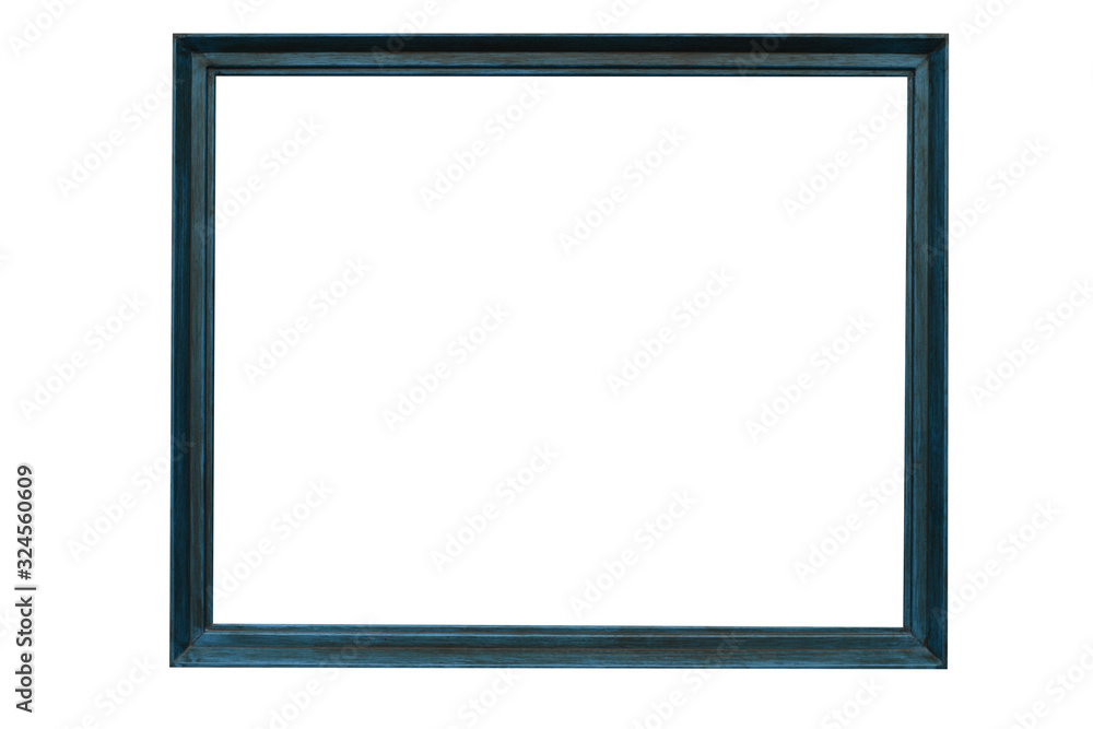 Old Wooden Frame Isolated On White Background - Immage Old Wooden Frame Isolated On White Background - Immage