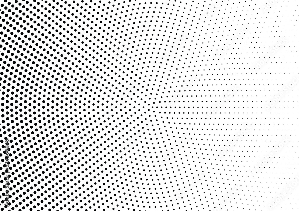 Abstract halftone dotted background. Monochrome pattern with dot and circles.  Vector modern pop art texture for posters, sites, business cards, cover postcards, interior design, labels, stickers.