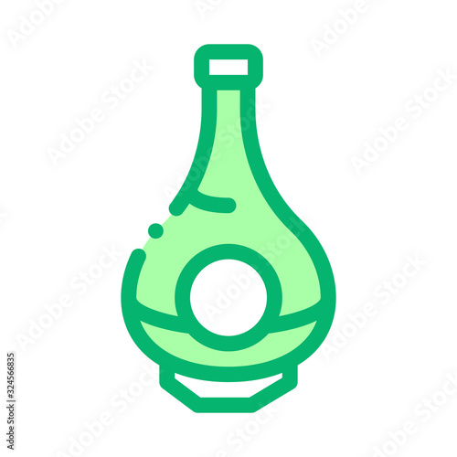 Drink Bottle Icon Vector. Outline Drink Bottle Sign. Isolated Contour Symbol Illustration