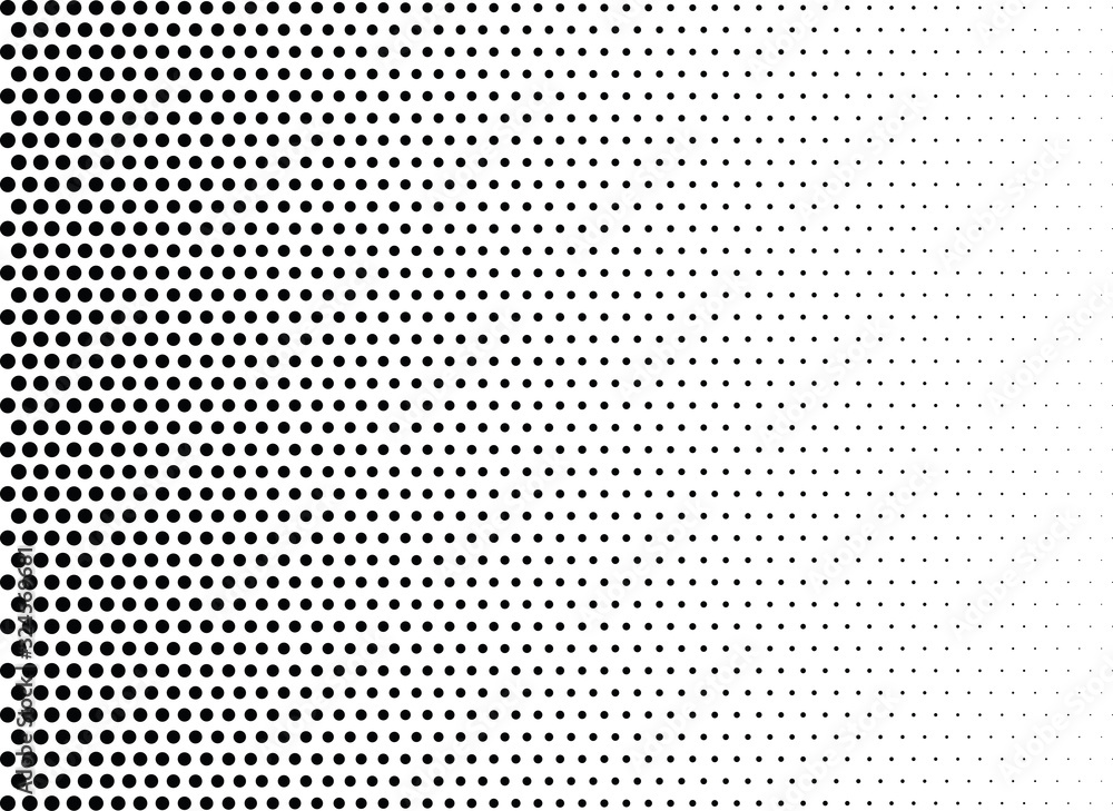 Abstract halftone dotted background. Monochrome pattern with dot and circles.  Vector modern pop art texture for posters, sites, business cards, cover postcards, interior design, labels, stickers.