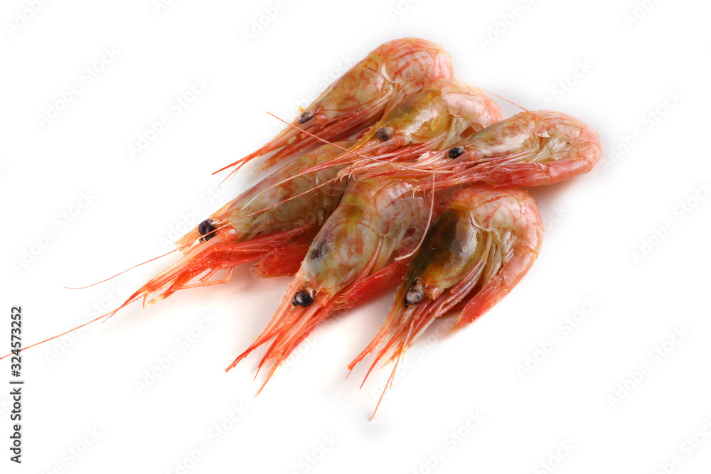 Shrimps isolated on white Shrimps isolated on white