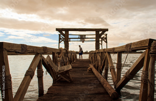 Siwa oasis lake bridge, Egypt 