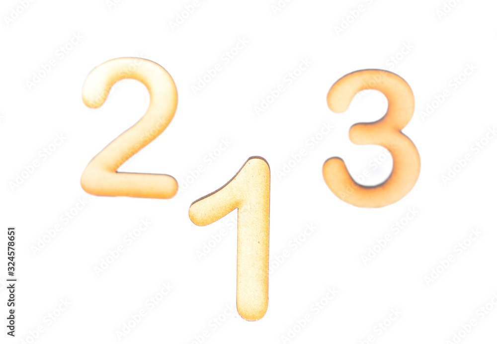 wooden alphabet letters on white background wooden alphabet letters on white background