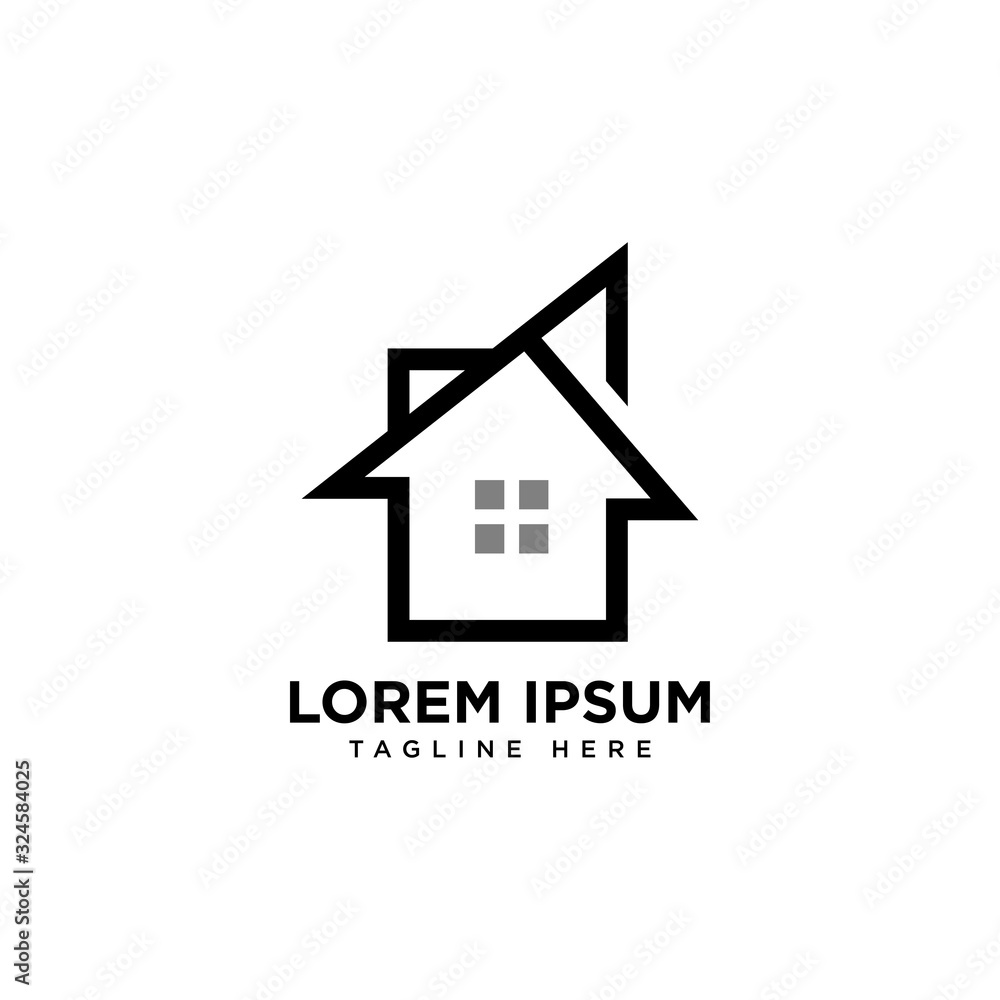 Fototapeta premium Real Estate , Property and Construction Logo design for business corporate sign . Vector Logo .
