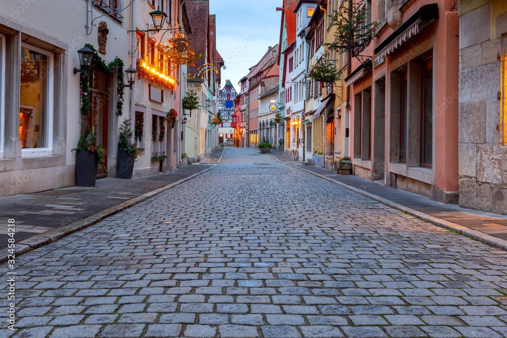 Obraz premium Rothenburg ob der Tauber. Old famous medieval city.