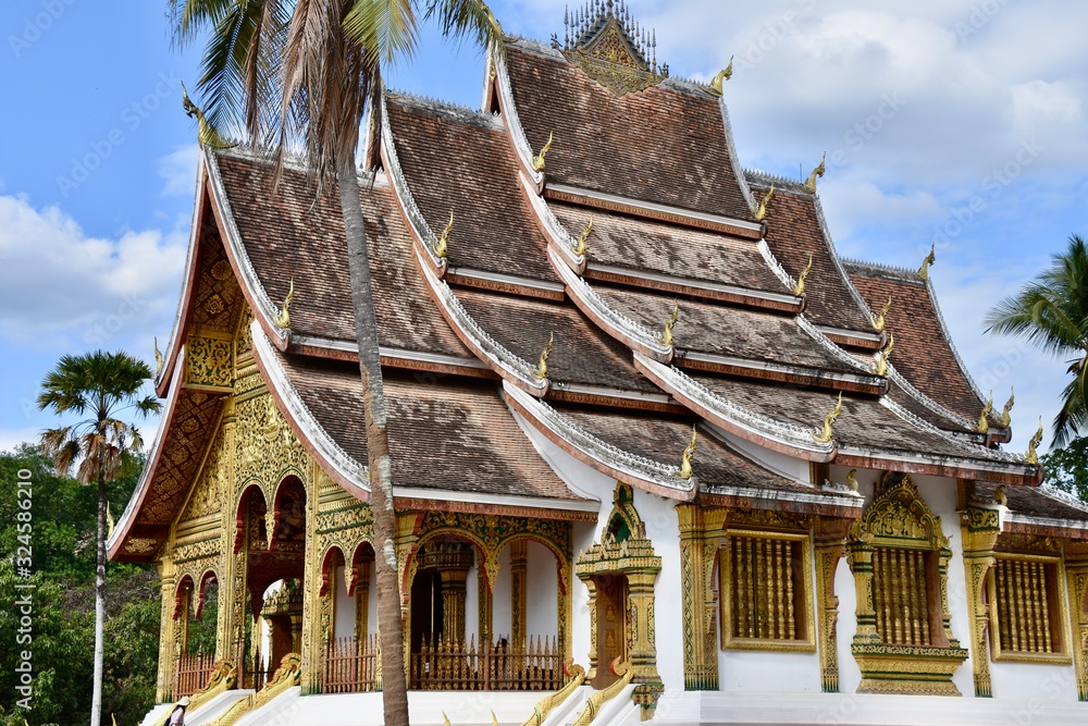 Fototapeta premium Haw Pha Bang Buddhist Temple, Luang Prabang, Laos