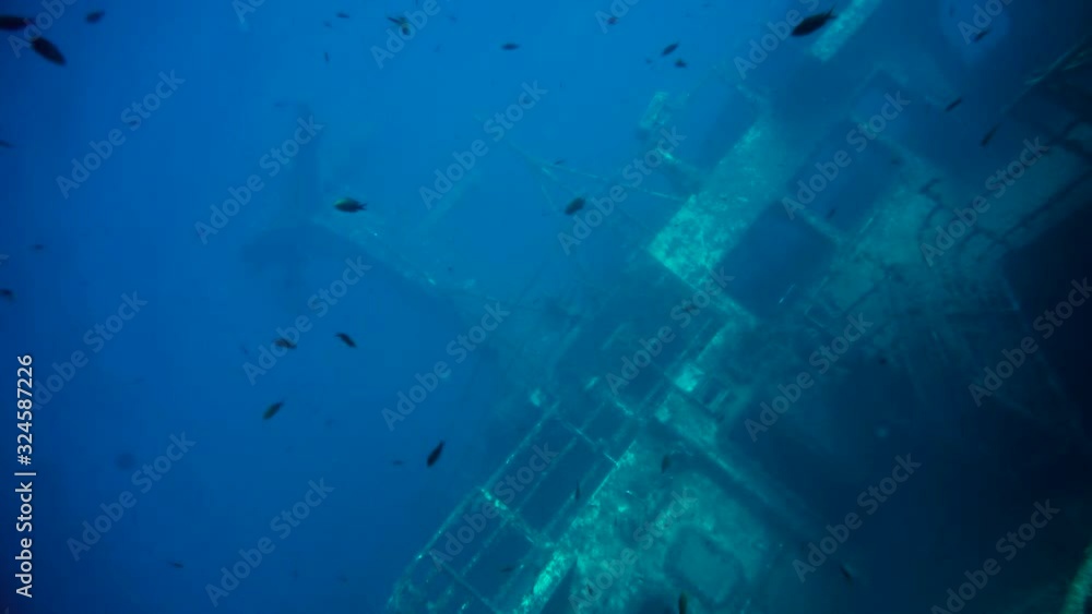Larnaka.  Cyprus. Zenobia wreck. MS Zenobia was a Swedish built Challenger sank in the Mediterranean sea, close to Larnaca, Cyprus.