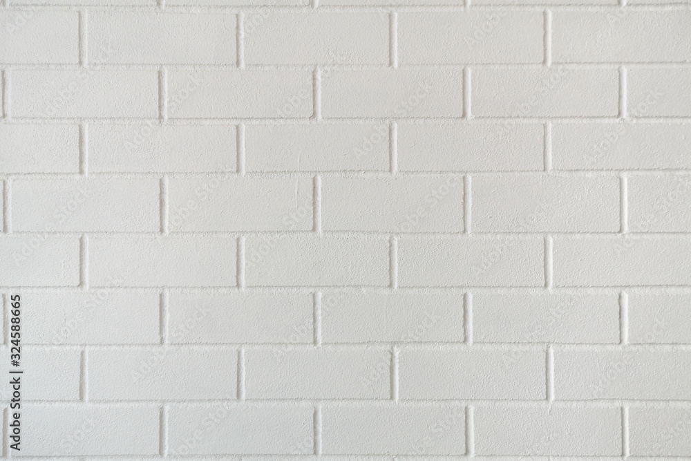 Naklejka premium The white brick wall that is strong