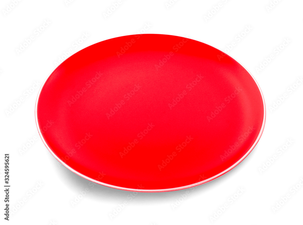 empty plate isolated on white background empty plate isolated on white background