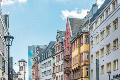 Frankfurt, Germany - June 12, 2019: Antique building view in Frankfurt, Germany.