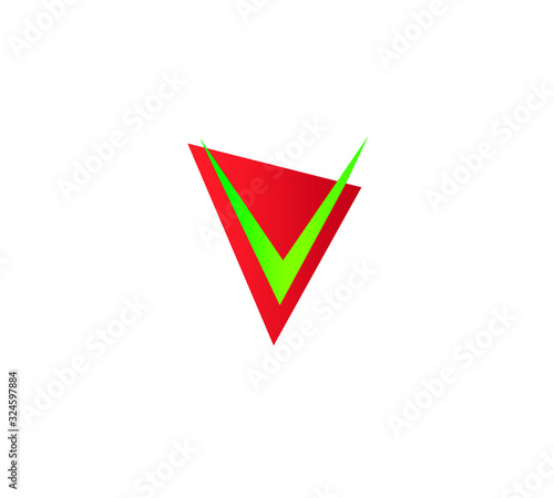 creative V letter logo. this is a vector. Free Download creative V letter logo. this is a vector. - GFXLoad