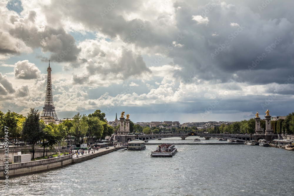 City around Seine river