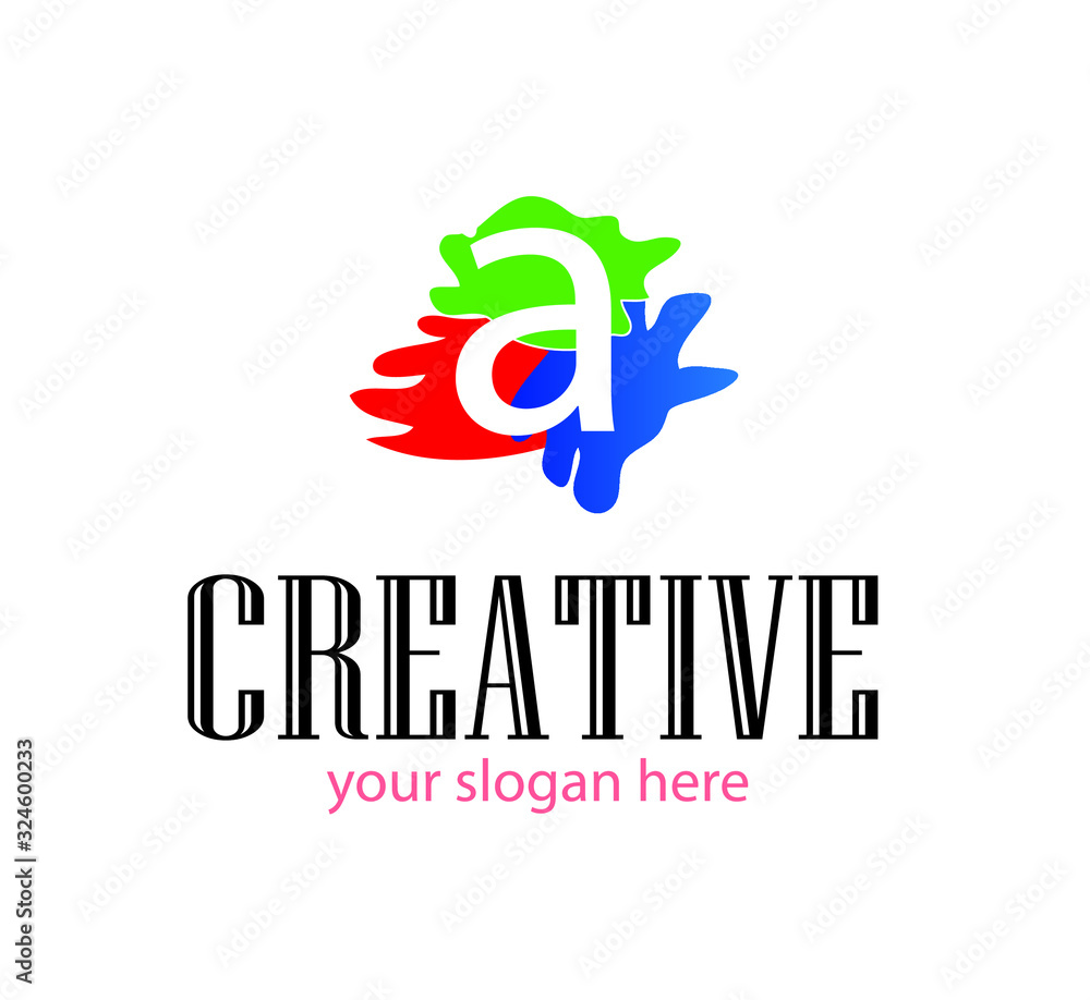 creative a letter logo.vector. creative a letter logo.vector.