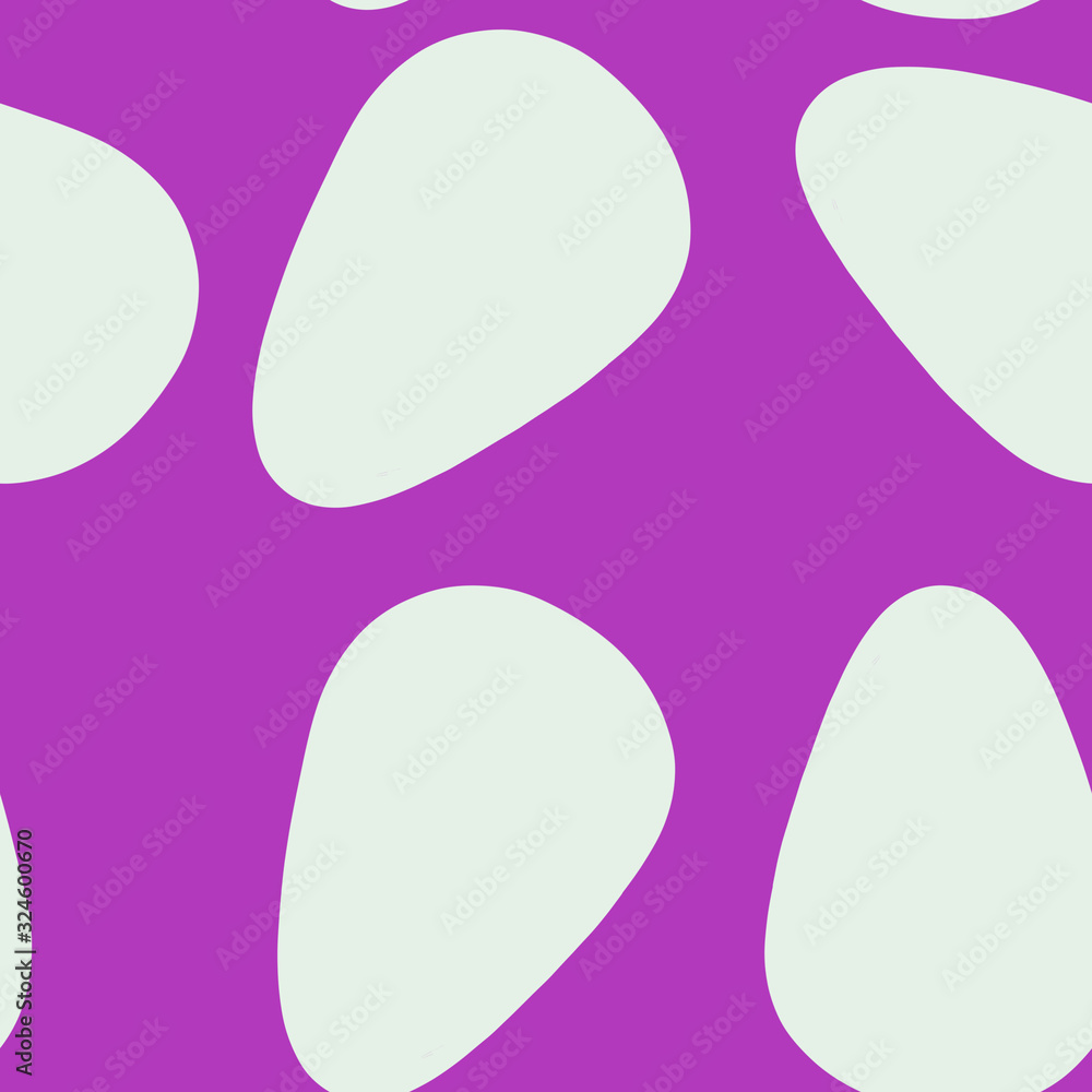 White easter eggs on violet background. seamless pattern. Easter pattern. Holidays concept. Print, packaging, wallpaper, textile, fabric design