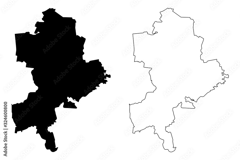 Obraz premium Limbazi Municipality (Republic of Latvia, Administrative divisions of Latvia, Municipalities and their territorial units) map vector illustration, scribble sketch Limbazi map