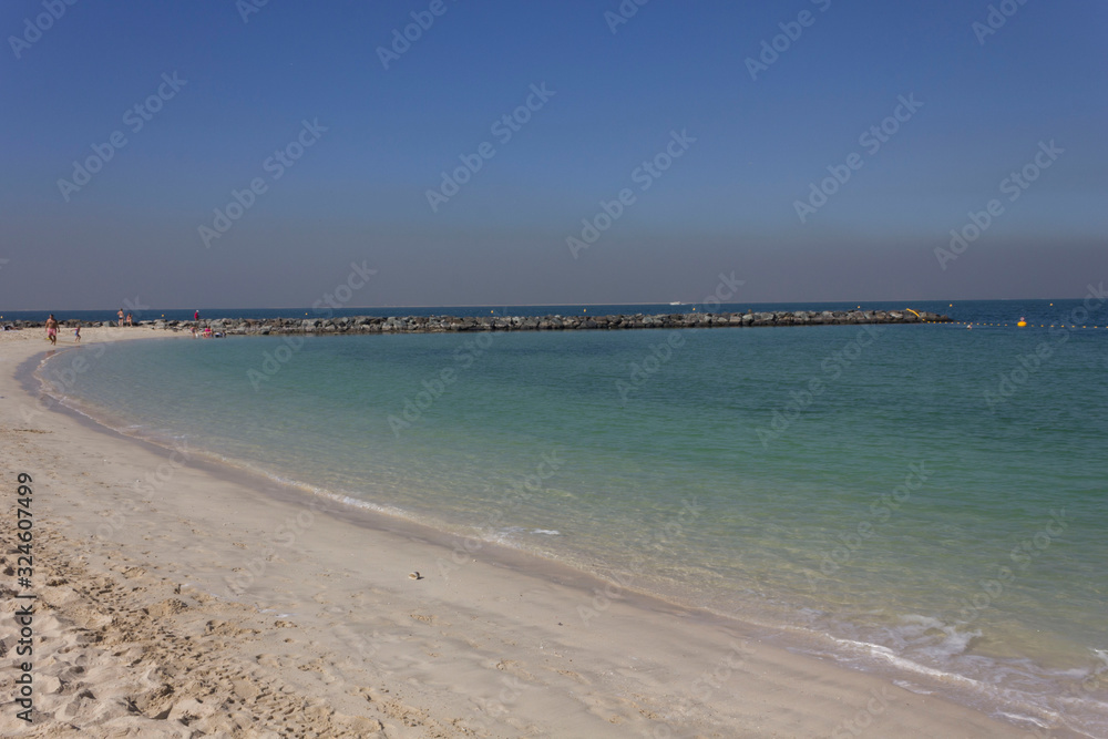 Crystalline sea of Jumeirah beach in Dubai Crystalline sea of Jumeirah beach in Dubai
