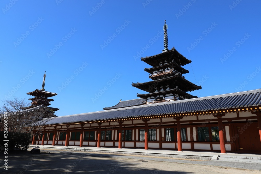 Obraz premium 薬師寺