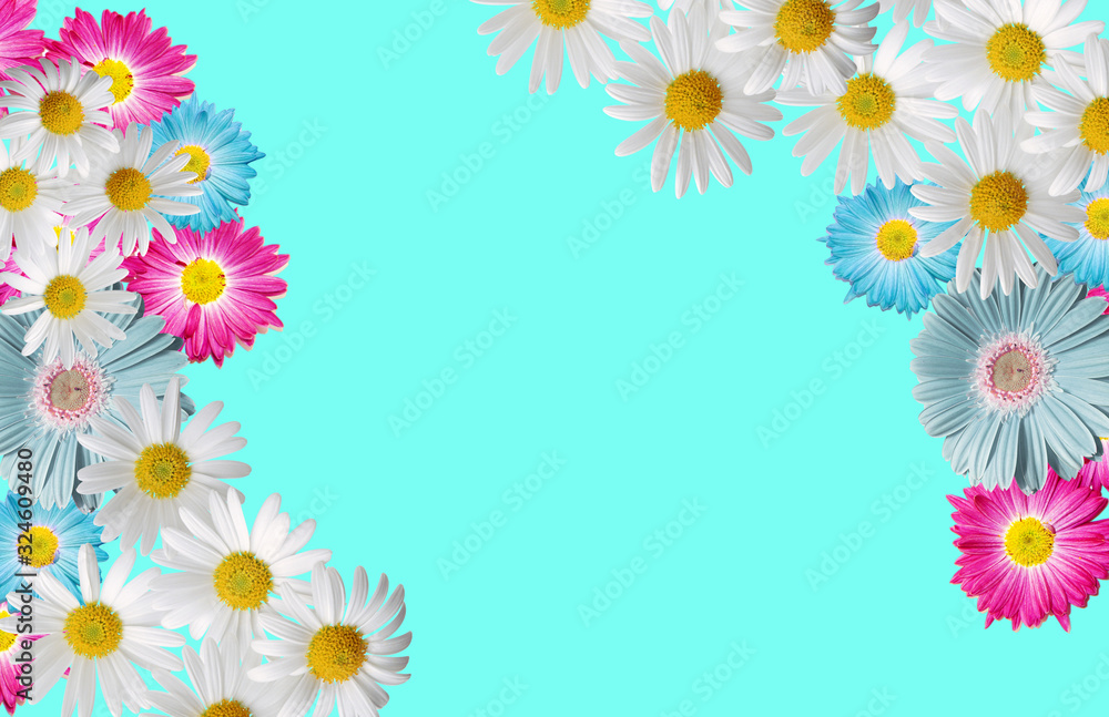 Background for greeting card with flowers Background for greeting card with flowers