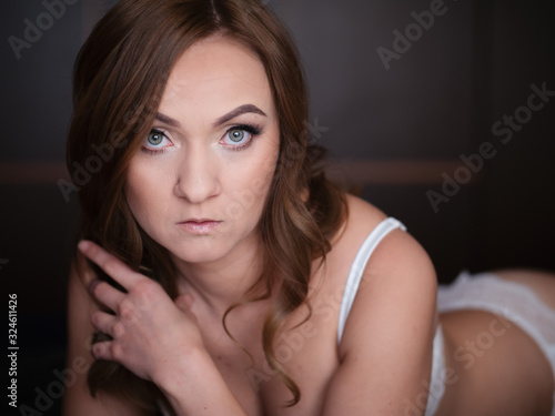 Seductive woman in sexy lingerie