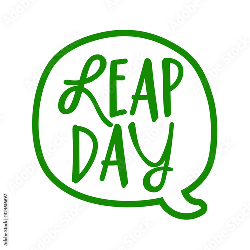 Leap day, one extra day - leap year 29 February calendar page with cute frog. Background Leap day leap year 29 February calendar illustration vector graphic.