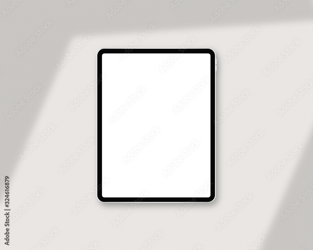 Tablet mockup on minimal background. Mockup template with shadow Overlay. Photo mockup with clipping path. Mockup scene. Tablet mockup on minimal background. Mockup template with shadow Overlay. Photo mockup with clipping path. Mockup scene.