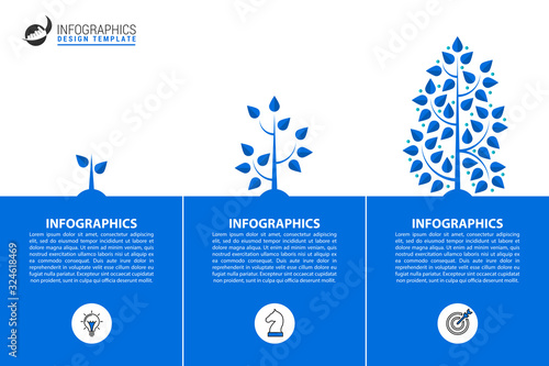 Infographic design template. Creative concept with 3 steps