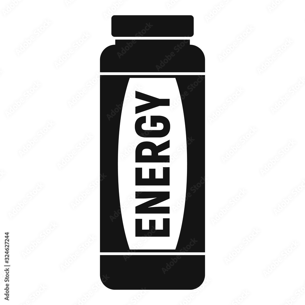 Caffeine energy drink icon. Simple illustration of caffeine energy drink vector icon for web design isolated on white background Caffeine energy drink icon. Simple illustration of caffeine energy drink vector icon for web design isolated on white background
